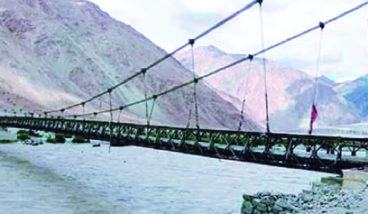 Udmaroo Bridge over the Shayok River was inaugurated in Nubra district, Ladakh
